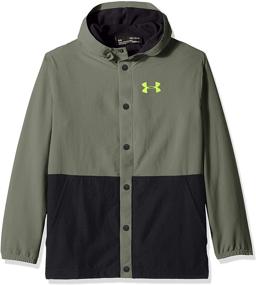 img 2 attached to Under Armour Phenom Charcoal Boys' Jacket: Stylish & Warm Jackets for Boys