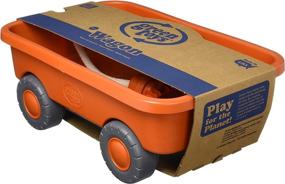 img 1 attached to 🚂 Phthalate-Free Orange Green Toys Wagon