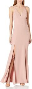 img 2 attached to Dress Population Womens Crepe Blush Women's Clothing