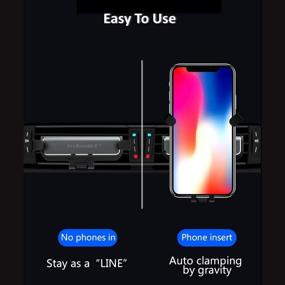img 1 attached to 📱 AR Universal Automobile Cradle: Gravity Auto Lock Car Phone Mount for Hands-Free Smartphone Access - Adjustable Holder for iPhone, Samsung, Android (Black)