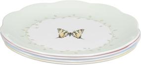 img 4 attached to 🌸 Enhanced SEO: Lenox Butterfly Meadow Dessert Plates