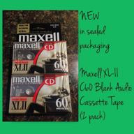 📼 2-pack maxell xl-ii c60 blank audio cassette tape - discontinued by manufacturer - improved seo logo