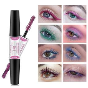 img 3 attached to COOSA 2-in-1 Waterproof Lengthening Mascara - 4 Colors, Natural & Long-Lasting for Eye Makeup