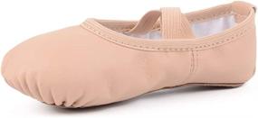 img 2 attached to Ambershine Leather Ballet Toddlers Slippers Sports & Fitness for Other Sports