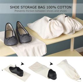 img 3 attached to 👜 Хлопковая сумка на затяжке: Идеальное решение для защиты и хранения ваших вещей