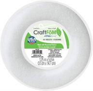 🔮 floracraft craftfōm wreath: versatile 1.25 inch x 5.8 inch white foam for crafting logo