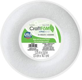 img 4 attached to 🔮 FloraCraft CraftFōM Wreath: Versatile 1.25 Inch x 5.8 Inch White Foam for Crafting