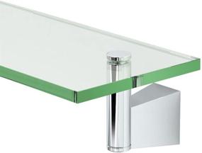 img 3 attached to 🛁 Gatco 4716 Bleu Glass Shelf in Chrome: Sleek Storage Solution with a Touch of Elegance