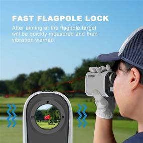 img 2 attached to 🏌️ Golf Rangefinder USB Charging, Clear View Golfing Laser Rangefinder - 6X Magnification, 800 Yards Accuracy, Slope Function, Flag-Lock & Vibration