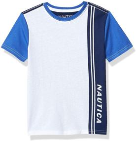 img 1 attached to Nautica Sleeve Colorblock T Shirt Medium Boys' Clothing in Tops, Tees & Shirts