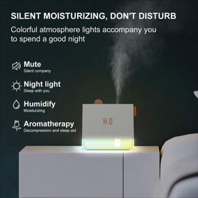 img 1 attached to Portable Humidifier Diffuser Wireless Rechargbale Heating, Cooling & Air Quality