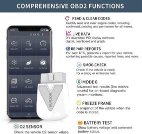 img 3 attached to Беспроводной Bluetooth ОБД2-сканер Humzor NexzScan II для автомобилей - считыватель кодов. Совместим с iPhone, iPad и Android. Профессиональный диагностический сканер для обнаружения неисправностей, сброса и удаления подсветки диагностической лампы автомобиля.