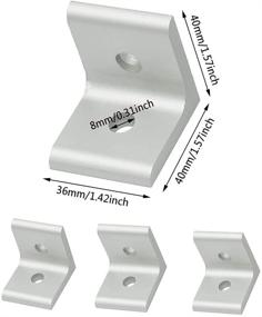 img 3 attached to 🔩 YVSPTIK Aluminum Extrusion Profile Bracket