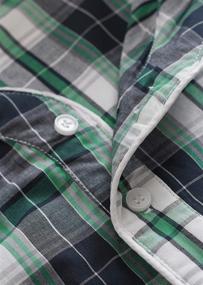 img 1 attached to Latuza Men's Cotton NavyRed 🌙 Plaid Nightshirt - Sleepwear & Lounge Clothing
