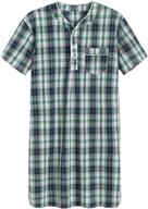 latuza men's cotton navyred 🌙 plaid nightshirt - sleepwear & lounge clothing логотип