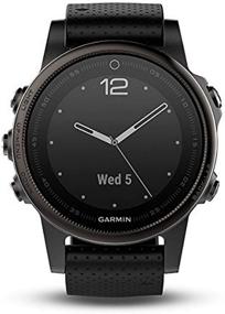 img 3 attached to ⌚ Оптимизирован для поиска: Garmin Fenix 5S Sapphire - Черный с черным ремешком - 010-01685-11