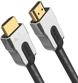 img 4 attached to Kinseda 4K HDMI Cable 8ft: High-Speed 18Gbps HDMI 2.0 Cord for Apple TV, Xbox, PS4, Switch, and More!