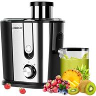 🥤 herrchef 600w wide mouth juicer machine: efficient juice extractor for easy cleaning, 2 speeds, stainless steel, anti-drip, bpa-free логотип