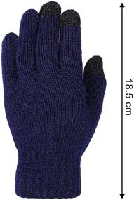 img 1 attached to Cooraby Gloves Touchscreen Stretch Knitted Boys' Accessories