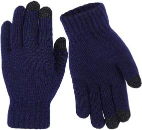img 2 attached to Cooraby Gloves Touchscreen Stretch Knitted Boys' Accessories