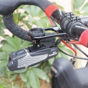 img 2 attached to 🔦 Convenient Headlight Mount Light Holder for Bicycle Bike – Strap it on or Attach it to your Helmet