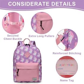 img 1 attached to Adorable Unicorn Kindergarten Backpack for Preschoolers - Stylish and Functional Kids' Furniture, Decor & Storage