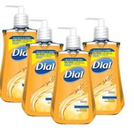 🖐️ dial professional original gold liquid hand soap, 7.5 ounce (pack of 4) with antimicrobial properties logo