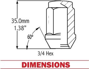 img 3 attached to Wheel Accessories Parts Set Of 20 Blue 1/2 Lug Nuts Closed End Bulge Acorn Lug Nut Style 1