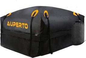 img 4 attached to 🚘 AUPERTO Rooftop Cargo Bag: 100% Waterproof 15 Cubic ft Roof Bag for Cars with Side Rails, Cross Bars or Rack