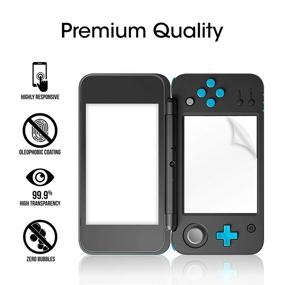 img 2 attached to amFilm Nintendo 2DS XL Screen Protector Pack - [2 GLASS Top, 4 🎮 PET Bottom] High Quality Screen Protectors for New Nintendo 2DS XL 2017 (6 Protectors Included)