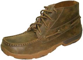 img 1 attached to Ultimate Comfort and Style: Twisted Chukka Driving CellStretch Bomber Men's Shoes