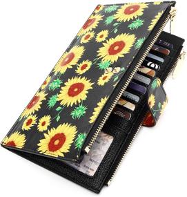 img 4 attached to ZRTARY Women's Handbags & Wallets: Leather Organizer Wallets that Enhance Blocking and Style