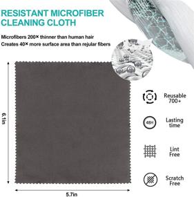 img 2 attached to Crystal Clear Vision: Reusable Anti-Fog Cleaning Cloths for Eyeglasses with Masks - Nano Microfiber Lens Wipes!