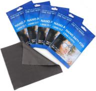 crystal clear vision: reusable anti-fog cleaning cloths for eyeglasses with masks - nano microfiber lens wipes! logo