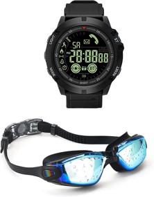 img 4 attached to 🏊 EILISON Swim Goggles & Waterproof Watch - Anti-Fog Adult Men Women Youth Combo Pack