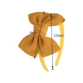 img 3 attached to 🎀 12-Pack of Girls Bows Headbands Hairbands: Stylish Hair Accessories for Kids, Teens, Toddlers & Women