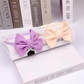 img 1 attached to 🎀 12-Pack of Girls Bows Headbands Hairbands: Stylish Hair Accessories for Kids, Teens, Toddlers & Women