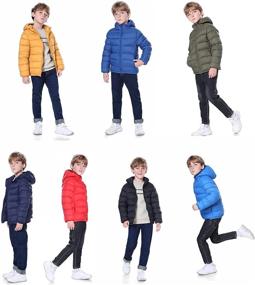 img 1 attached to 🧥 Puffer Coats with Hoods for Boys and Girls - Boys' Clothing
