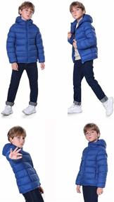 img 2 attached to 🧥 Puffer Coats with Hoods for Boys and Girls - Boys' Clothing