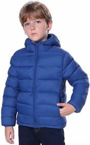 img 4 attached to 🧥 Puffer Coats with Hoods for Boys and Girls - Boys' Clothing
