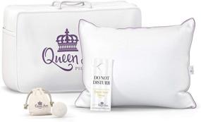 img 3 attached to 🛏️ The Original Queen Anne Pillow: Luxurious Hotel Pillows - European Down Blend - 100% Cruelty-Free - Made in USA (Queen Soft)