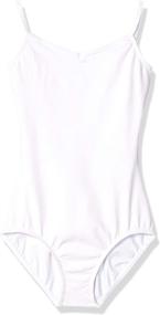 img 2 attached to 🩰 Capezio Girls Classic V-Neck Camisole Leotard: Timeless Style and Comfort for Young Dancers