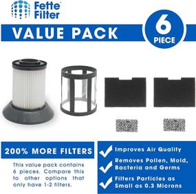 img 3 attached to 🔍 Fette Filter - 6 Piece Combo Vacuum Filter Set for Bissell Zing Bagless Canister Vacuums (MODEL #6489, 64892, 64894) | Compare to PART # 203-1772, 203-1771, 203-1534, 203-1786