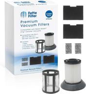 🔍 fette filter - 6 piece combo vacuum filter set for bissell zing bagless canister vacuums (model #6489, 64892, 64894) | compare to part # 203-1772, 203-1771, 203-1534, 203-1786 логотип