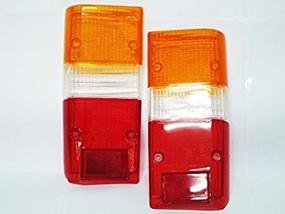 img 2 attached to 🚦 Tail Light Lens Pair for Toyota Land Cruiser FJ60 FJ62 BJ60 BJ62 HJ60 HJ61 HJ65 (1980-1990)