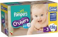 pampers cruisers diapers giant count logo