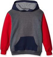 👕 fruit of the loom boys' charcoal heather sweatshirt - fashionable hoodies and sweatshirts for boys logo