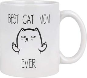 img 4 attached to 🐾 Best Cat Mom Ever Coffee Mug - Funny Cat Cup, Perfect Gift for Women, Mom, Cat Lovers, Mother's Day - 11Oz