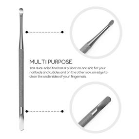 img 3 attached to 💅 Sterling Beauty Tools: Professional Dual Sided Cuticle Pusher and Spoon Nail Cleaner for Perfect Nail and Cuticle Care
