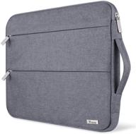 👝 voova 13 13.3 inch laptop sleeve case: waterproof grey cover for macbook air/pro, surface book, acer asus dell chromebook & more - with handle logo